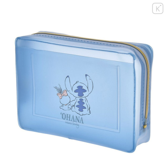 Japan Disney Store Pump & Spray Bottle & Case & Pouch Set - Stitch : Blue - 3
