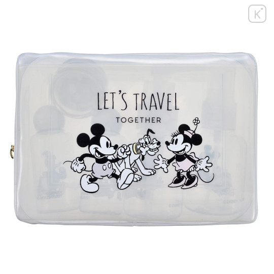 Japan Disney Store Pump & Spray Bottle & Case & Pouch Set - Mickey & Friends - 2