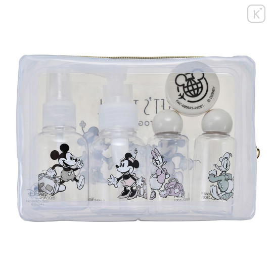 Japan Disney Store Pump & Spray Bottle & Case & Pouch Set - Mickey & Friends - 3