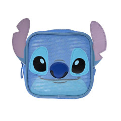 Japan Disney Store Mesh Cosmetic Pouch - Stitch : Face