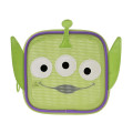 Japan Disney Store Mesh Cosmetic Pouch - Toy Story Little Green Men Aliens : Face - 1
