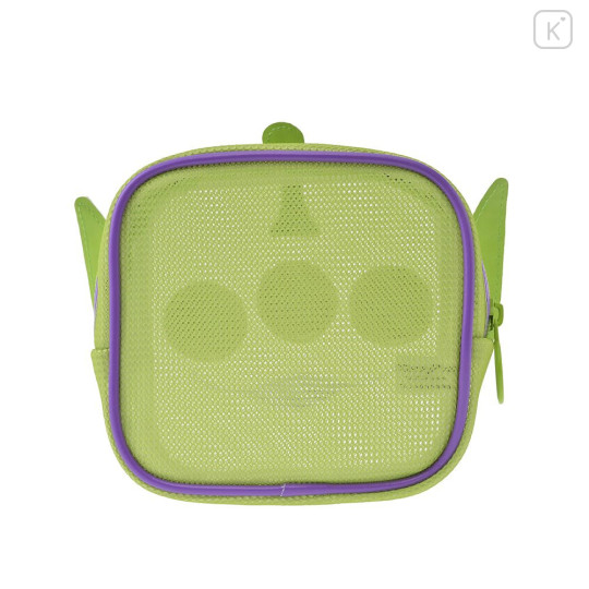 Japan Disney Store Mesh Cosmetic Pouch - Toy Story Little Green Men Aliens : Face - 3