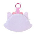 Japan Disney Store Fluffy Plush Mini Pouch with Carabiner - Marie : Face - 2