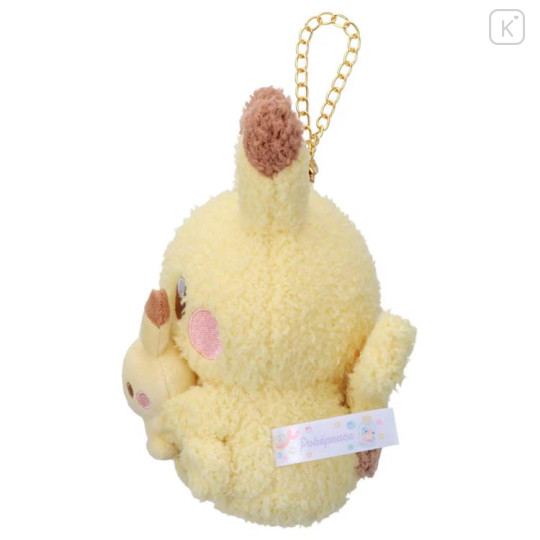 Japan Pokemon Plush Mascot Bag Charm - Pikachu : Pokepeace Holding Mini Me Doll - 3