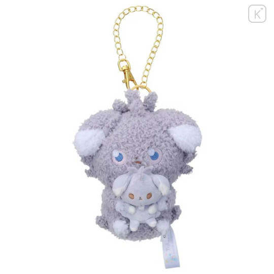 Japan Pokemon Plush Mascot Bag Charm - Espurr : Pokepeace Holding Mini Me Doll - 1