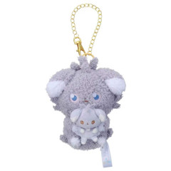 Japan Pokemon Plush Mascot Bag Charm - Espurr : Pokepeace Holding Mini Me Doll