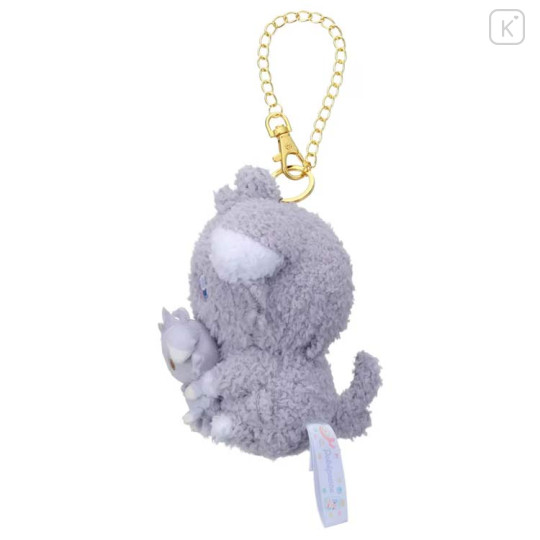 Japan Pokemon Plush Mascot Bag Charm - Espurr : Pokepeace Holding Mini Me Doll - 3