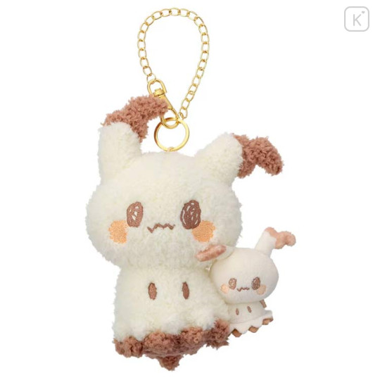 Japan Pokemon Plush Mascot Bag Charm - Mimikyu : Pokepeace Holding Mini Me Doll - 1