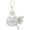 Japan Pokemon Plush Mascot Bag Charm - Rowlet : Pokepeace Holding Mini Me Doll - 1