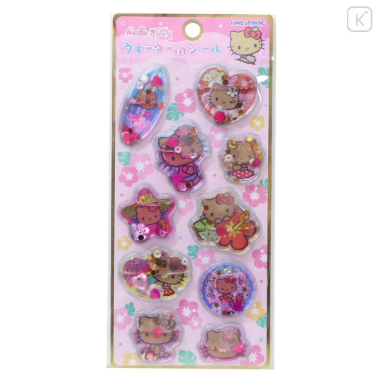 Japan Sanrio Water-in Sticker - Hello Kitty : Sunburn - 1