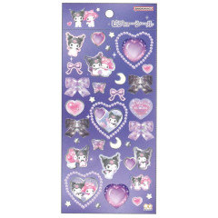 Japan Sanrio Jewel Sticker - Kuromi & My Melody : Purple