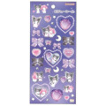 Japan Sanrio Jewel Sticker - Kuromi & My Melody : Purple - 1
