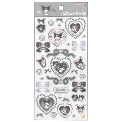 Japan Sanrio Jewel Sticker - Kuromi : Black