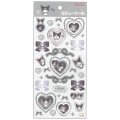 Japan Sanrio Jewel Sticker - Kuromi : Black - 1
