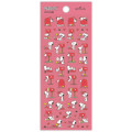 Japan Peanuts Hallmark Gold Sticker - Snoopy & Woodstock : Letter Design - 2