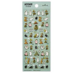 Japan Moomin Hallmark Gold Sticker - Moomintroll : Green