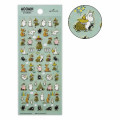 Japan Moomin Hallmark Gold Sticker - Moomintroll : Green - 2