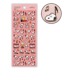 Japan Peanuts Hallmark Gold Sticker - Snoopy & Woodstock : Music