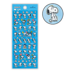 Japan Peanuts Hallmark Gold Sticker - Snoopy & Woodstock : Siblings