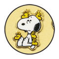 Japan Peanuts Hallmark Gold Sticker - Snoopy & Woodstock : Friends - 3