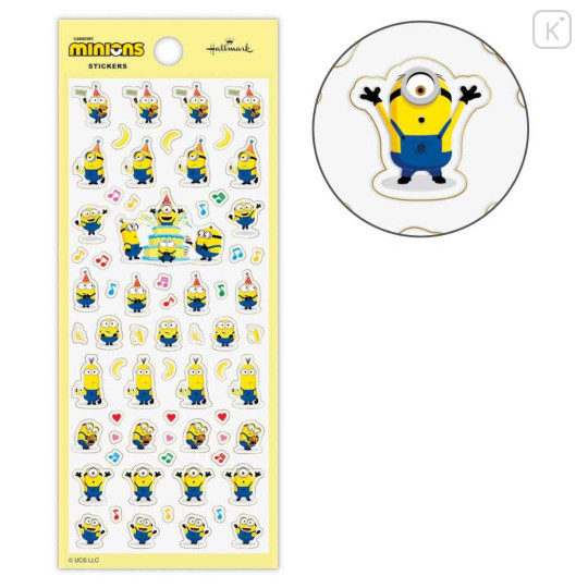 Japan Minions Hallmark Gold Sticker - Minions - 1
