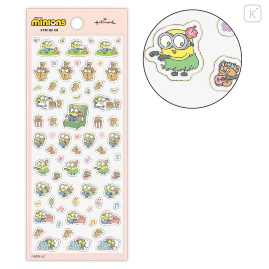 Japan Minions Hallmark Gold Sticker - Bob & Tim - 1