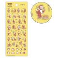 Japan Curious George Hallmark Gold Sticker - Food - 1