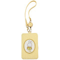 Japan Miffy Pass Case Card Holder & Reel - Spring Yellow - 1