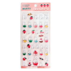 Japan Miffy Plump Gem Sticker - Pink