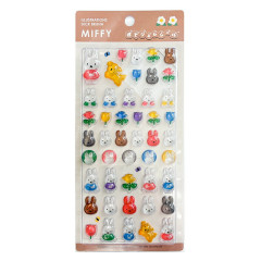 Japan Miffy Plump Gem Sticker - Brown