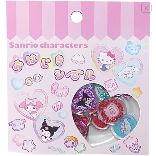Japan Sanrio Glittery Glass Stickers - A - 1