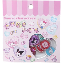 Japan Sanrio Glittery Glass Stickers - A