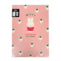 Japan Miffy 3 Pockets A4 Index File - Strawberry Light Pink White - 1
