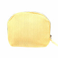 Japan Miffy Round Cosmetic Pouch - Spring Knit Yellow - 2
