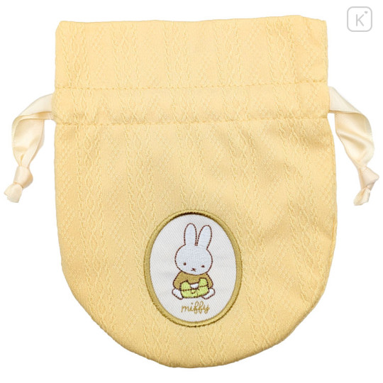 Japan Miffy Drawstring Bag - Spring Knit Yellow - 1