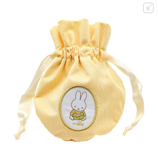 Japan Miffy Drawstring Bag - Spring Knit Bear - 3