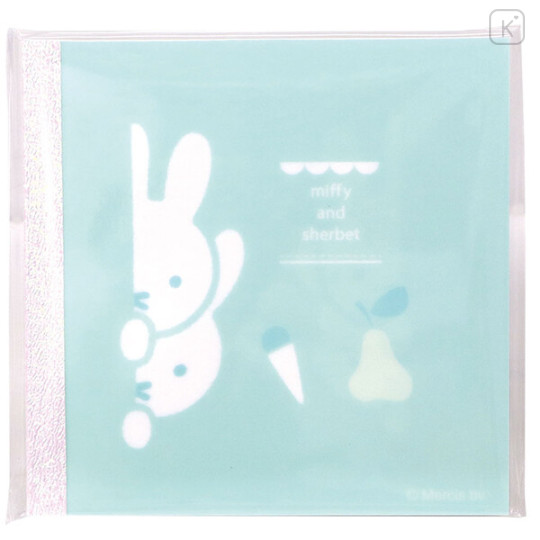 Japan Miffy Translucent Square Memo Pad - Sherbet Hiding - 1