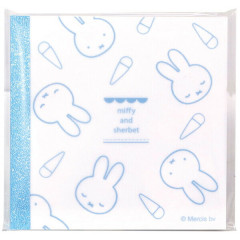 Japan Miffy Translucent Square Memo Pad - Sherbet Blue