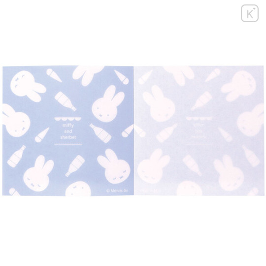 Japan Miffy Translucent Square Memo Pad - Sherbet Blue - 2