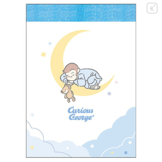 Japan Curious George Mini Notepad - Kuromi : Sweet Dream Moon - 1