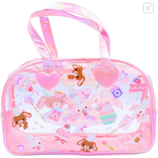 Japan Sanrio Clear Bag - Sugarbunnies : Pink - 2