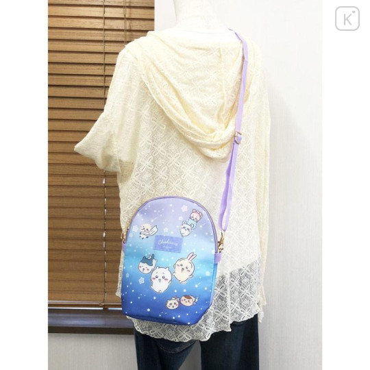 Japan Chiikawa Insulated Shoulder Crossbody Bag - Chiikawa & Hachiware & Usagi : Starry Sky - 5