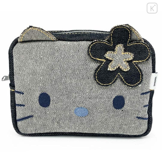 Japan Sanrio Cosmetic Pouch - Hello Kitty : Something Collaboration - 1