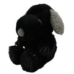 Japan Peanuts Fuwakuta Fluffy Plush Toy - Snoopy : Noir Black