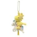 Japan Peanuts Mascot Plush Toy - Woodstock : Amusement Park Merry-Go-Round - 1