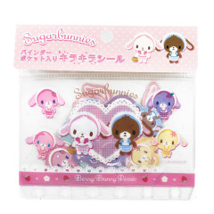 Japan Sanrio Glitter Stickers with Binder Pocket - Sugarbunnies