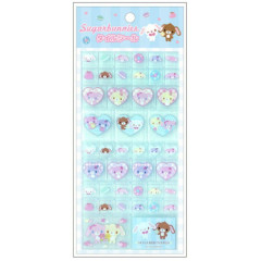 Japan Sanrio Tile Sticker - Sugarbunnies : Blue