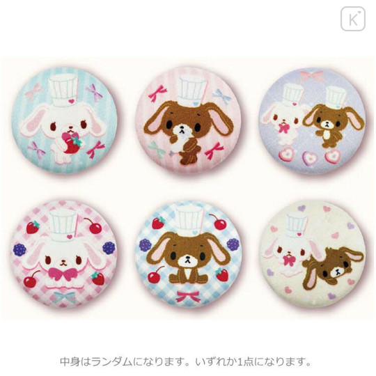 Japan Sanrio Secret Fluffy Can Badge - Sugarbunnies : Love Sweets Blind Box - 1