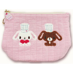 Japan Sanrio Round Bottom Pouch - Sugarbunnies : Love Sweets Pink