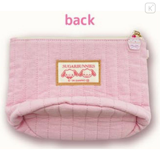 Japan Sanrio Round Bottom Pouch - Sugarbunnies : Love Sweets Pink - 2